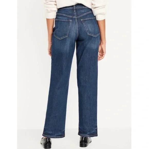 NWT Old Navy Curvy High-Waisted OG Loose Jeans - Picture 2 of 16